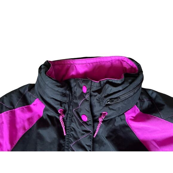 Nike Womens/Teen Coat/Jacket Hidden Hood Vibrant Color Size Medium Vintage 90s - Picture 6 of 8